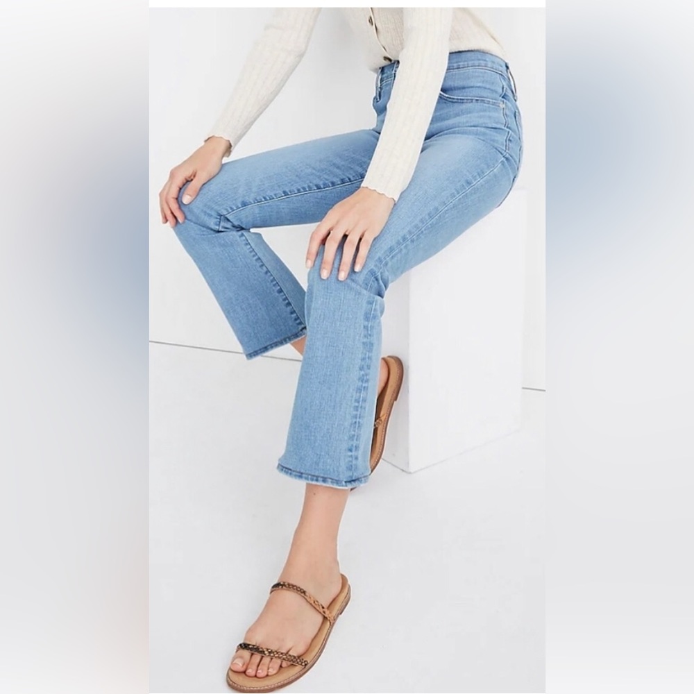 Madewell Women's Cali Demi Bootcut Denim Jeans Mid Rise Stretch Blue Size 25